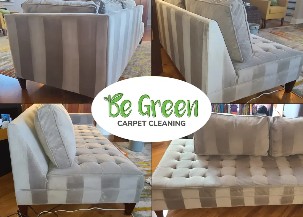Sofa Cleaning - After photos showing all 4 sides